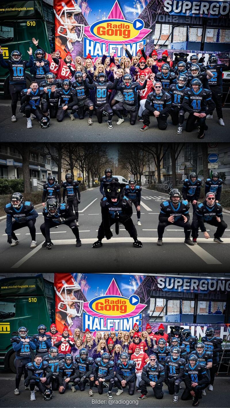 Faschingsumzug Würzburg - Panthers im Einsatz